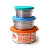Ecolunchbox Seal Cup Trio 3-Piece Nesting Stainless Steel Leak-Proof Food