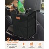 Pritent Car Trash Can with Lid, Cute Leakproof Car Trash
