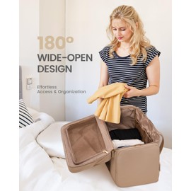 LOVEVOOK Travel Duffle Bag, Puffer Weekender Bag for Women, Overnight Bag with Toiletry Bag, Carry On Bags for Airplanes, Hospital Bag for Labor Delivery, Yoga Gym Bag with Wet Pocket, 3Pcs, Khaki