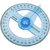 LUORNG 2PCS Full Circle Protractor Angle Ruler with Rotating Indicator