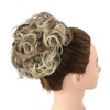 Rose bud Chignon Hairpiece Updo Synthetic Combs in Messy Bun