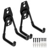 Garage Utility Double Hooks,Heavy Duty Steel Wall Mount Storage Organizer