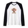 Strong Cookie Man with Bold Shades Costume Raglan Baseball Tee