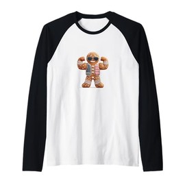Strong Cookie Man with Bold Shades Costume Raglan Baseball Tee