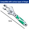 TmeyDou Door Hinge Adjustment Tool, Hinges Gap Adjusting Wrench, Heavy