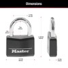Master Lock Covered Padlocks with Key, Outdoor Locks, 2 Pack,