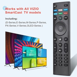 XRT140 Replaced Remote fit for Vizio Smart TV M50Q7-H1 M55Q7-H1 M65Q7-H1 M55Q8-H1 M65Q8-H1 V555-H1 V655-H9 V705-H13 V405-H9 V405-H19 V505-H9 V505-H19 V605-H3 V655-H4 V655-H9 V655-H19