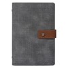 Leather Spiral Bound Notebook, Refillable Writing Journal for Men and