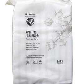 Square cotton pads for daily use, 240 sheets x 3 74216 / 매일쓰는 네모화장솜 240매 x 3개 74216