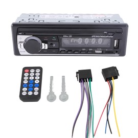 Car Radios, Dual USB AUX Bluetooth Car FM Radio Music MP3 Player with Hands-Free Kit with Remote Control Supports TF Card, MMC Card, U Disk