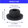 Alamic 10 PCS 3/4" Silicone Plugs Rubber Hole Plug 0.75-0.78"/19-20mm
