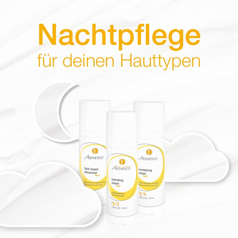 AESTHETICO hydrating cream - Hautdurchfeuchter, Pflegecreme f黵 trockene und emfindliche