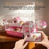 Pretoee 7-in-1 Acrylic Hamster Cage with All Accessories - Double