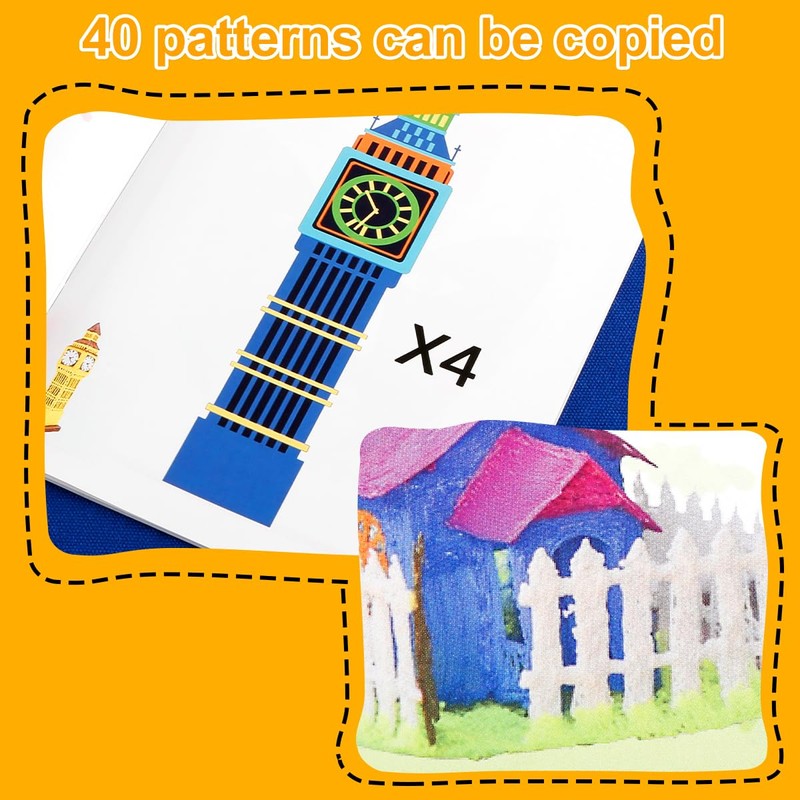 Lotsdonxia 3D Printing Pen Paper Templates Set – Reusable Transparent