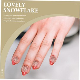 Baluue 8sets Xmas Style Nail Art Decals Snowflake Sweater Patterns for Manicure Random Designs for Nail for Christmas Celebrations Giving