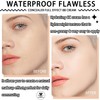 Hydrating CC Cream with Makeup Sponge,Waterproof Flawless Concealer Full Coverage