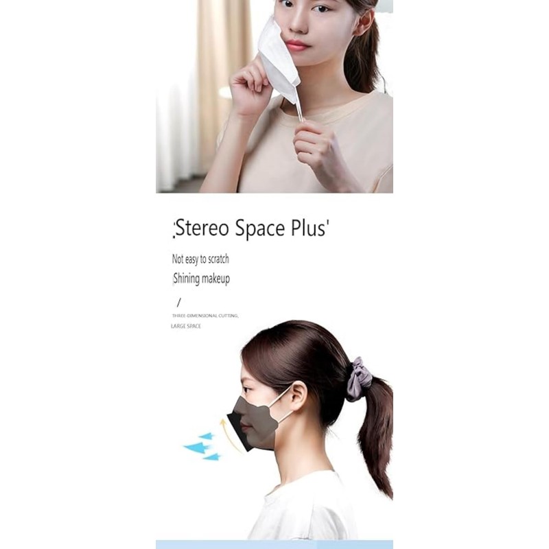 4 layers of 5 colors KF-94 dust-proof filter masks, fish-shaped