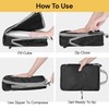 Spendeal 3PCS Compression Packing Cubes For Travel Packing Organisers Vacation