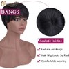 Creamily- Pelucas cortas de corte Pixie negro para mujeres negras,