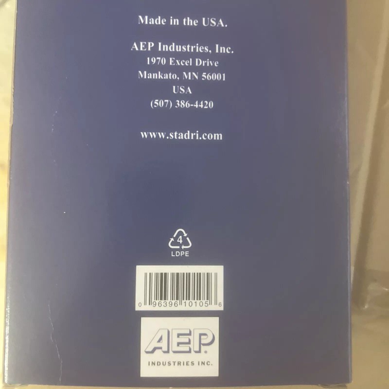 Sta-Dri Soft embossed Poly Gloves 2gm3