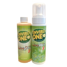Enviro-One EnviroOne Non-Toxic Head Lice Treatment (8oz + Refillable Dispenser + Lice Comb)