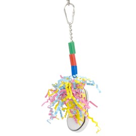 703 Sneaker Shredder Bird Toy – Shreddable Foraging Toy for Parrots, Cockatiels, Conures, Parakeets, Lovebirds – Chewable Cage Enrichment Toy with Paper Strips – Handmade Bird Toy for Small Birds