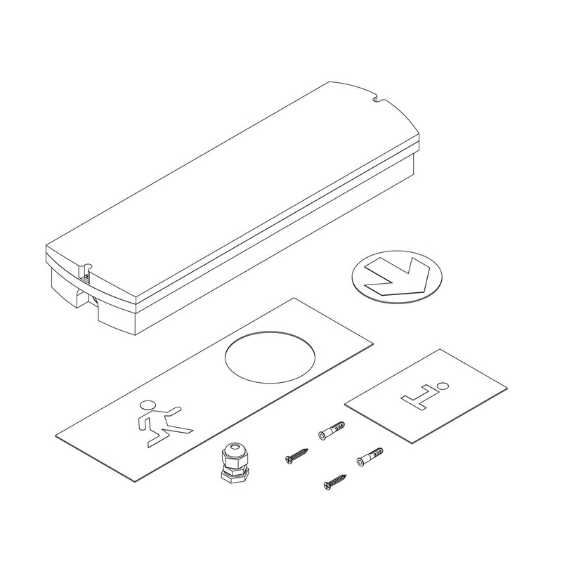 GTV SAHER DUO Emergency Path Lighting, Escape Route Lighting, Exit,