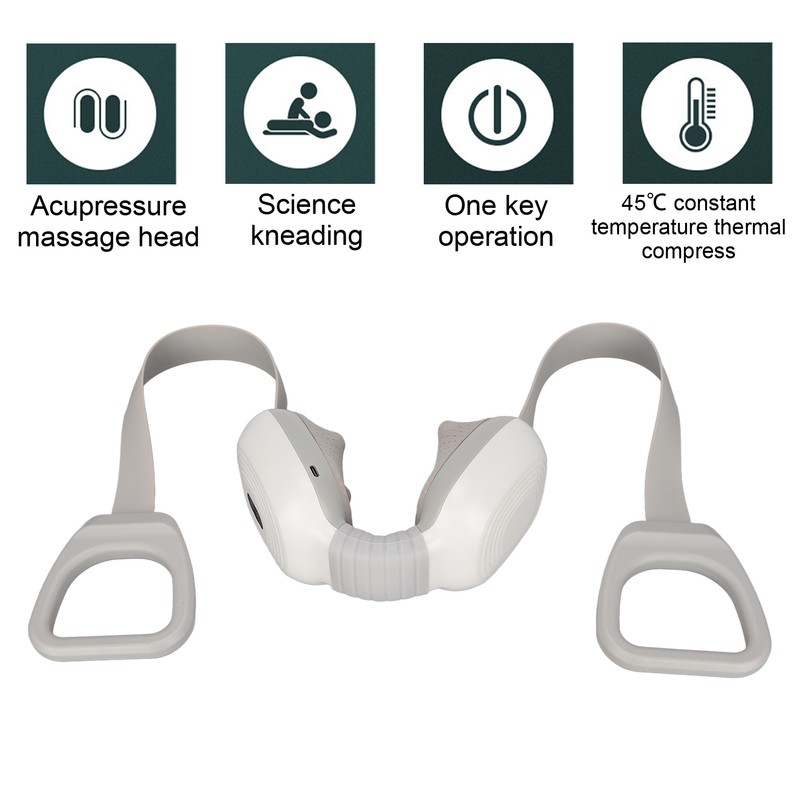 Cordless Neck Shoulder Massager Hot Compress Kneading Portable Electric Shoulder