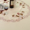 Cunluna European Pastoral Embroidered Square Tablecloth Coffee Table Cloth for