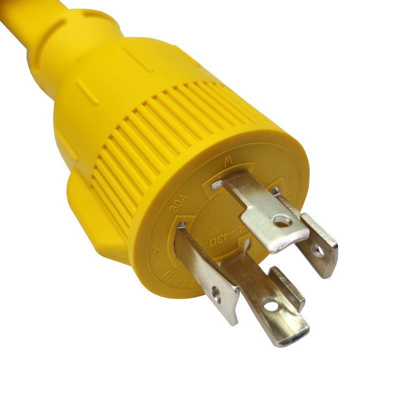 Parkworld Generator 4-Prong 30amp Flat Extension Cord for Transfer Switch