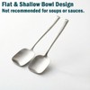 Square Head Serving Spoons – Heavy Duty 18/10 Stainless Steel,