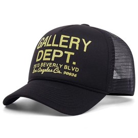 Gallery DEPT Baseball Cap Unisex Adjustable Snapback Trucker Hat - Color: black
