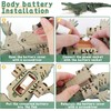 linzezon Remote Control Crocodile High Simulation RC Crocodile Boat Water