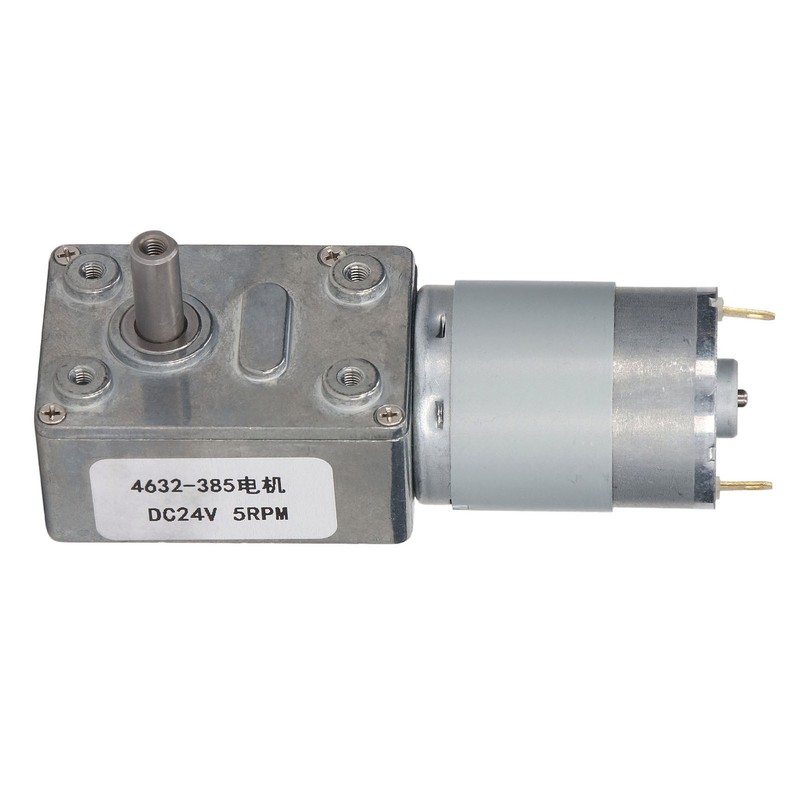 DC24V 5RPM Speed Reduction Motor 4632‑385 Worm Gear Self Locking
