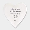 East of India Heart Coaster 'When it rains'