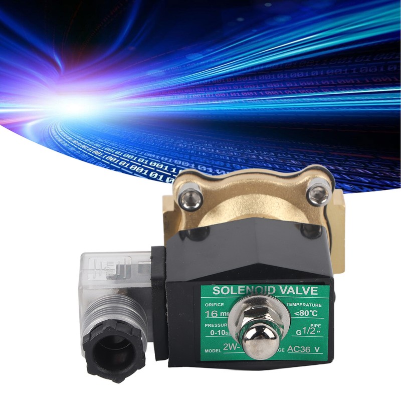 G1/2 Inch Brass Solenoid Valve Water Pressure Normal Closed Direct