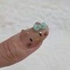 Green Jade Glazed Handmade Nail Tips - Ballerina / 그린