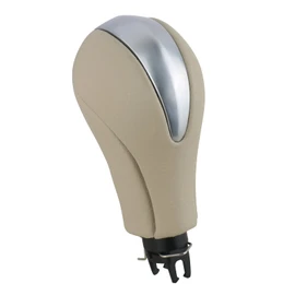 APPERFiT Gear Shift Knob for Automatic Transmission Gear Shifter 34910-1LA6C Compatible with Infiniti EX35 FX35 FX50 G25 G35 G37 Q60 QX50 QX56 QX70 Beige & Silver