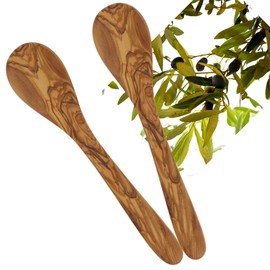 HOFMEISTER® Olive Wood Cooking Spoon (Round Cooking Spoon Olive Wood 30 cm)