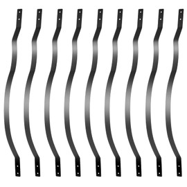 Outafurnia 61 Pack Aluminum Deck Balusters, 32.25" Heavy Duty Outdoor Stair Railing Kit, Rust-Proof Wave Design for Wood & Composite Deck, Includes Screws (Silver)