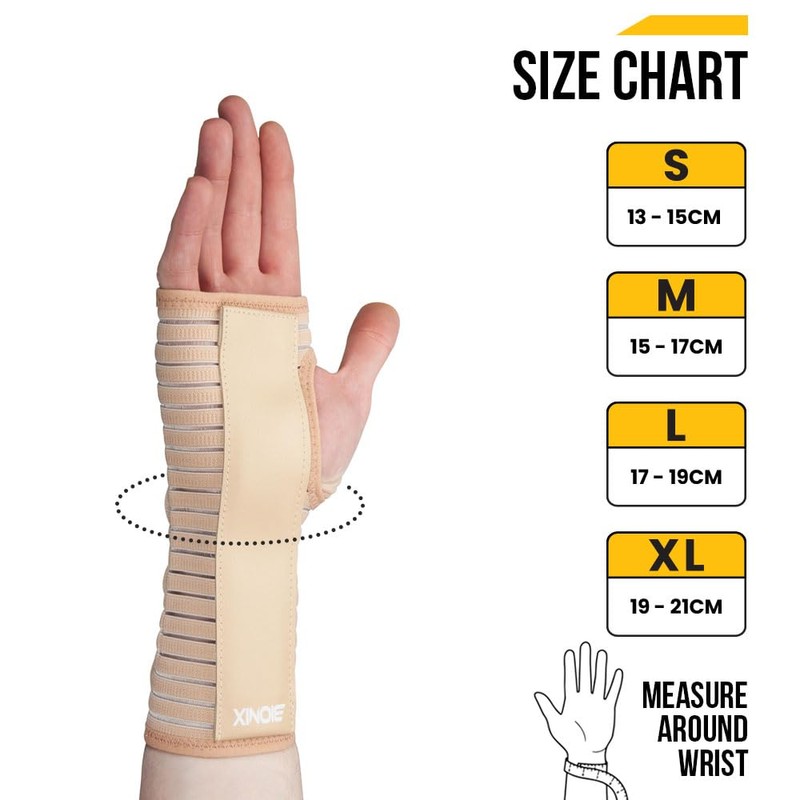 Bionix Wrist Support Splint - Breathable Wrist Brace for RSI,