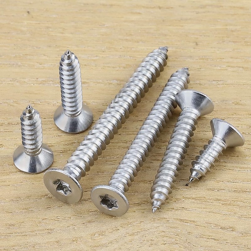 #12 x 2 Flat Head Torx Drive Self Tapping Screws