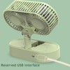 Double Motor Folding Tabletop Fan Rotating Cooling Fan 3 Speed
