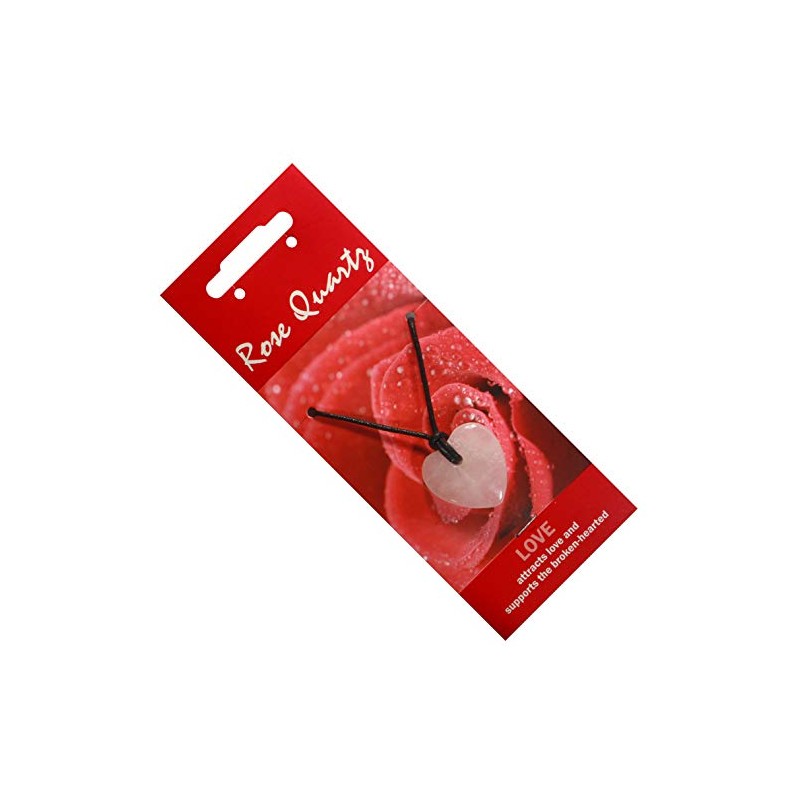 Rose Quartz Heart Necklace 'Love'