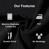 Weavric Rectangle Tablecloth, 72 X 120 Inches, Washable Reusable Black