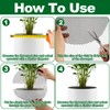 COZYDIG 6Pcs Plant Pot Grids,11.8Inch Plant Pot Cover with 30