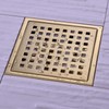 TRUSTMI 6 Inch Square Shower Floor Drain with Removable Grid