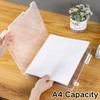 SUQ 4PCS File Storage Box, A4 File Portable Project Case,