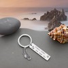 JJTZX Always Under the Same Sky US State Keychain Long