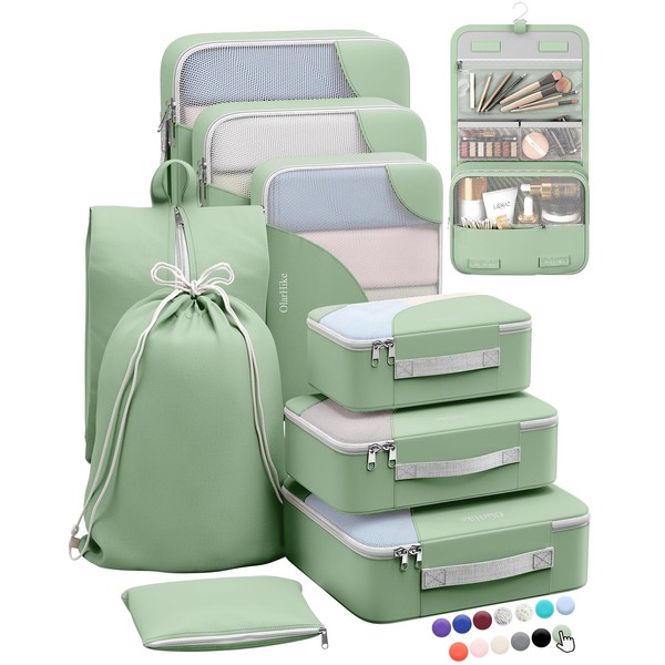 OlarHike Travel Essentials ALL INCLUDED 10 Set Sturdy Packing Cubes
